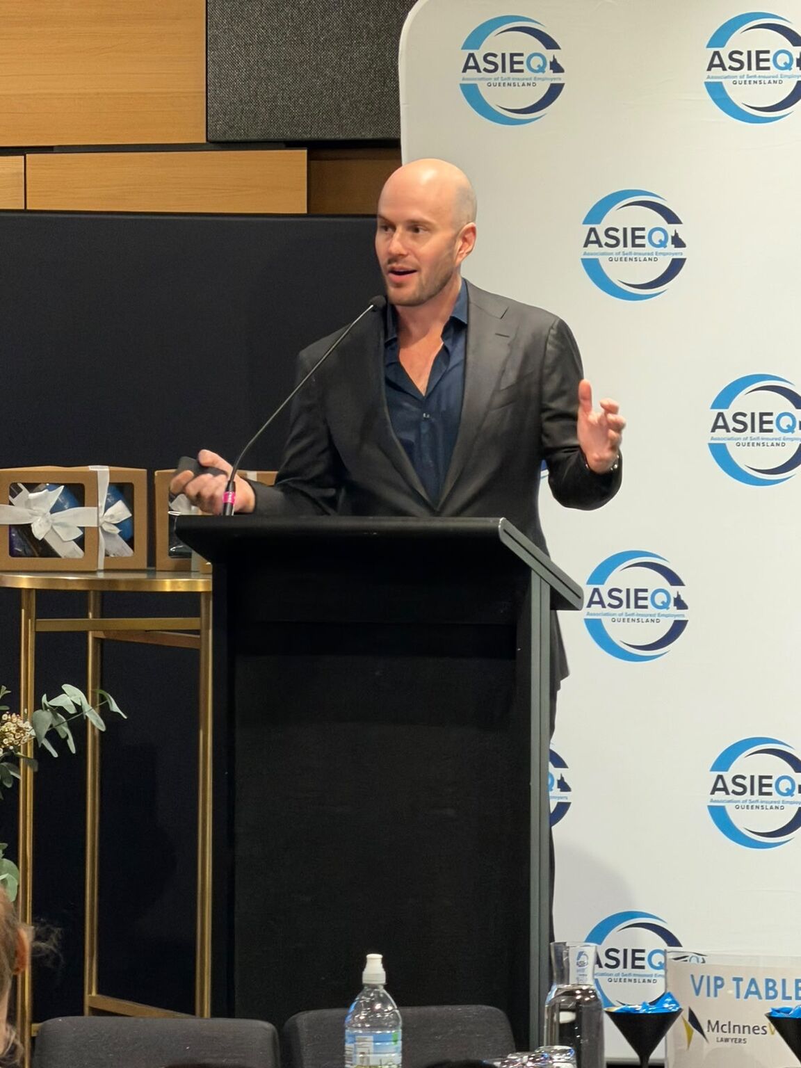Dr Joe Coory speaking at the ASIEQ conference