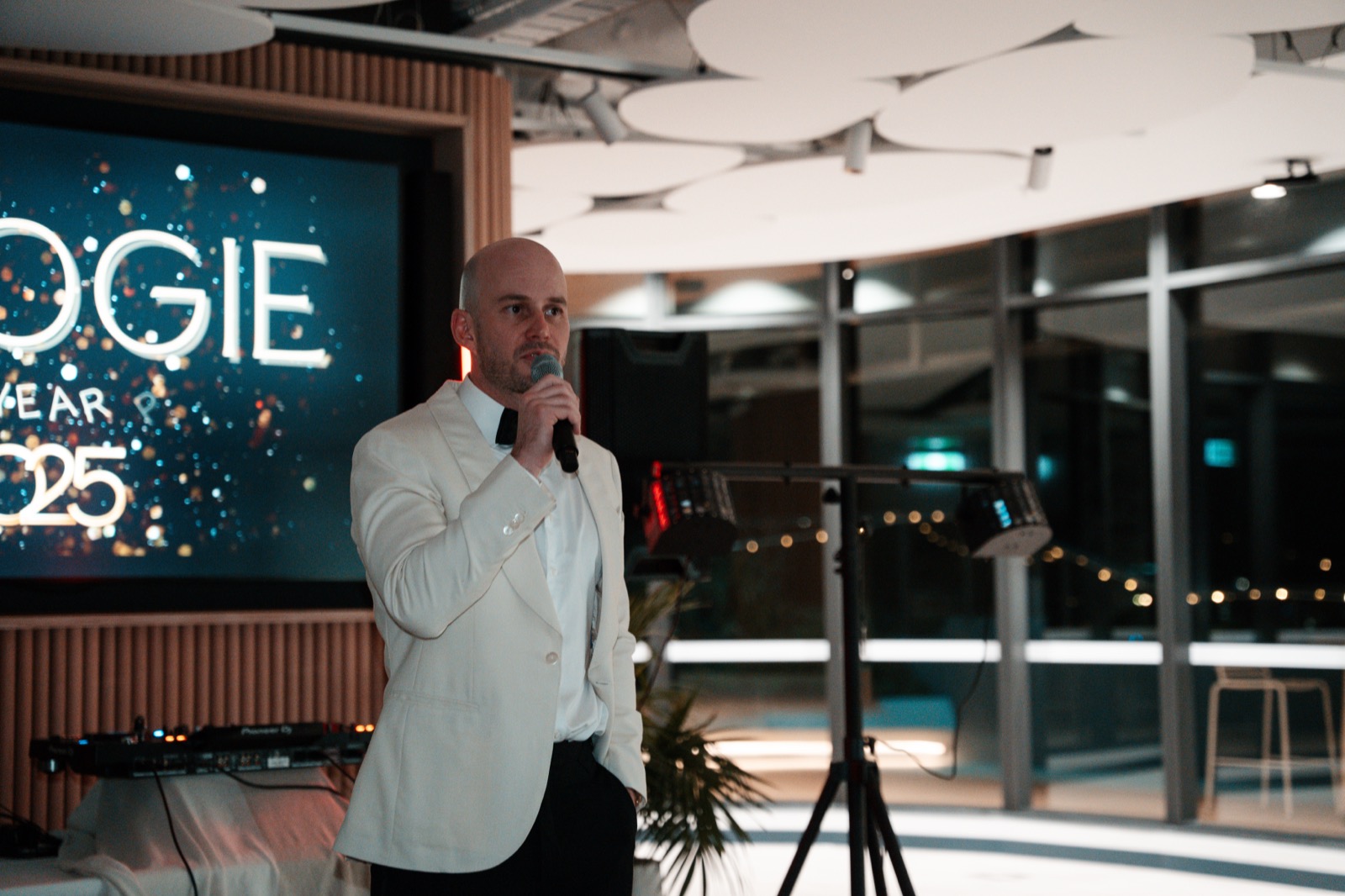 Dr Joe Coory speaking at a professional event
